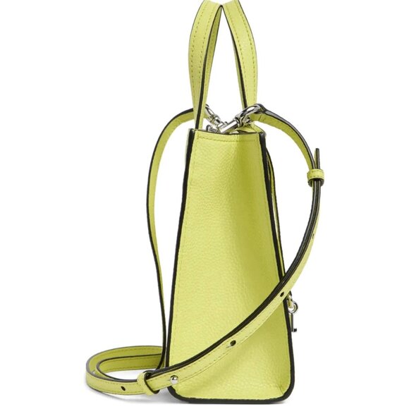 New Marc Jacobs Mini Grind Leather Tote Limoncello - Picture 2 of 6